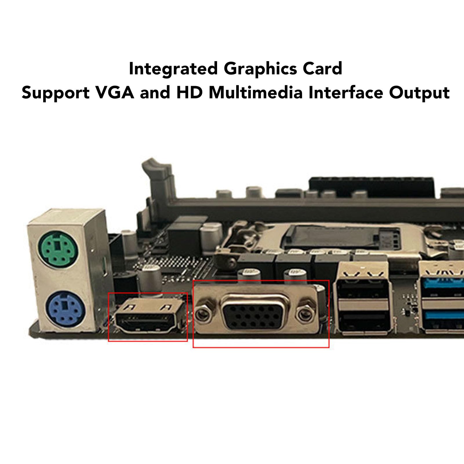 BROLEO Desktop Motherboard Kit with LGA 1151 Socket & PCIe X16 Slot - DIY Computer Build for Gaming, Home Office & Workstation PCs