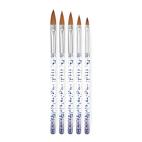5PCS Nail Art Pens Kit - Acrylic Nail Brushes for Gel Painting & Carving - Salon & DIY Use