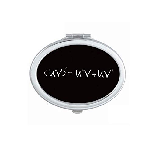 DIYthinker Portable Folding Double-Sided Mirror with Derivative Formula - Perfect for Math Enthusiasts, Makeup Application & Travel Accessories