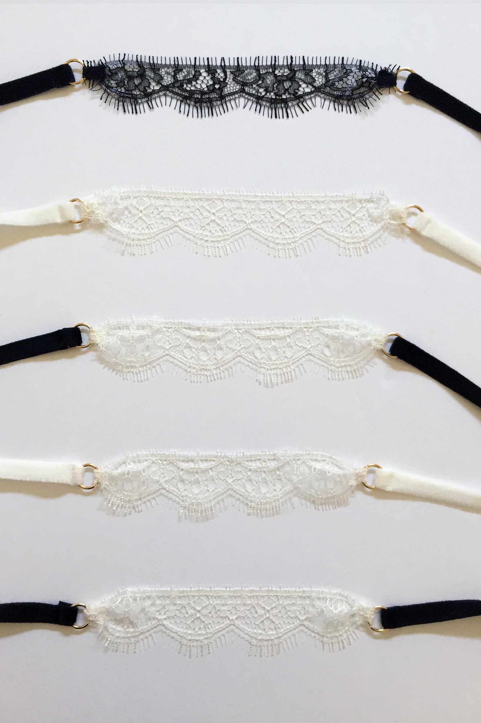 Elegant French Lace Choker Necklace for Women - Vintage Style Fashion Accessory for Weddings, Parties & Romantic Date Nights