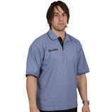 Kooga Classic Rugby Teamwear & Leisure Polo Shirt - Sky/Navy - Breathable Sports Jersey for Rugby Training & Casual Wear