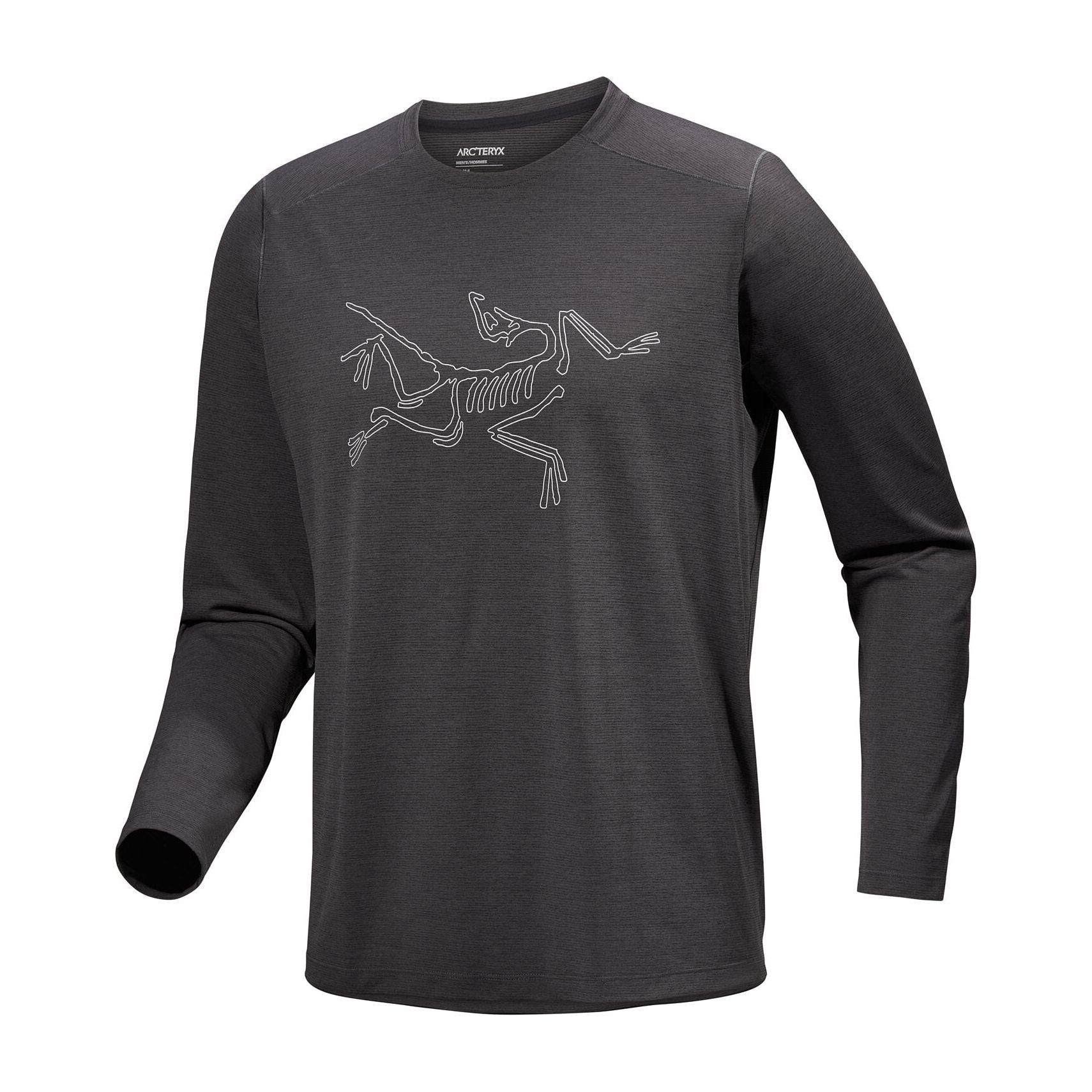 Arc'teryx Men's Cormac Long Sleeve Logo Shirt - Moisture-Wicking Hiking & Outdoor Performance Top for Men