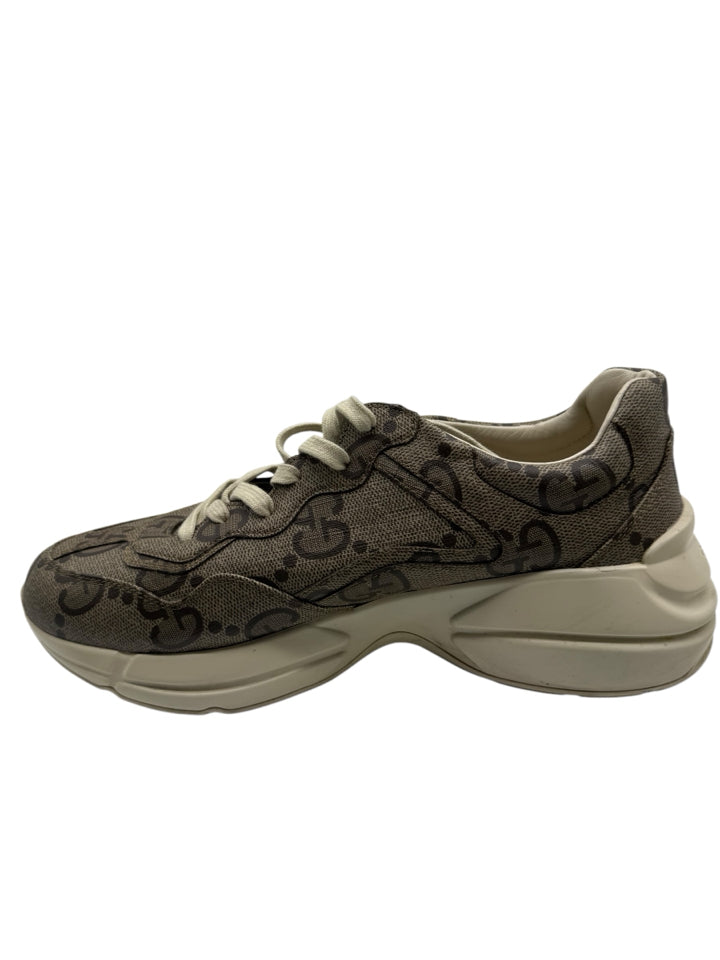 Gucci Maxi GG Rhyton Sneakers for Men - Size 10.5 US (11) - Luxury Casual & Streetwear Fashion Sneakers for Everyday Wear, Travel & Urban Style