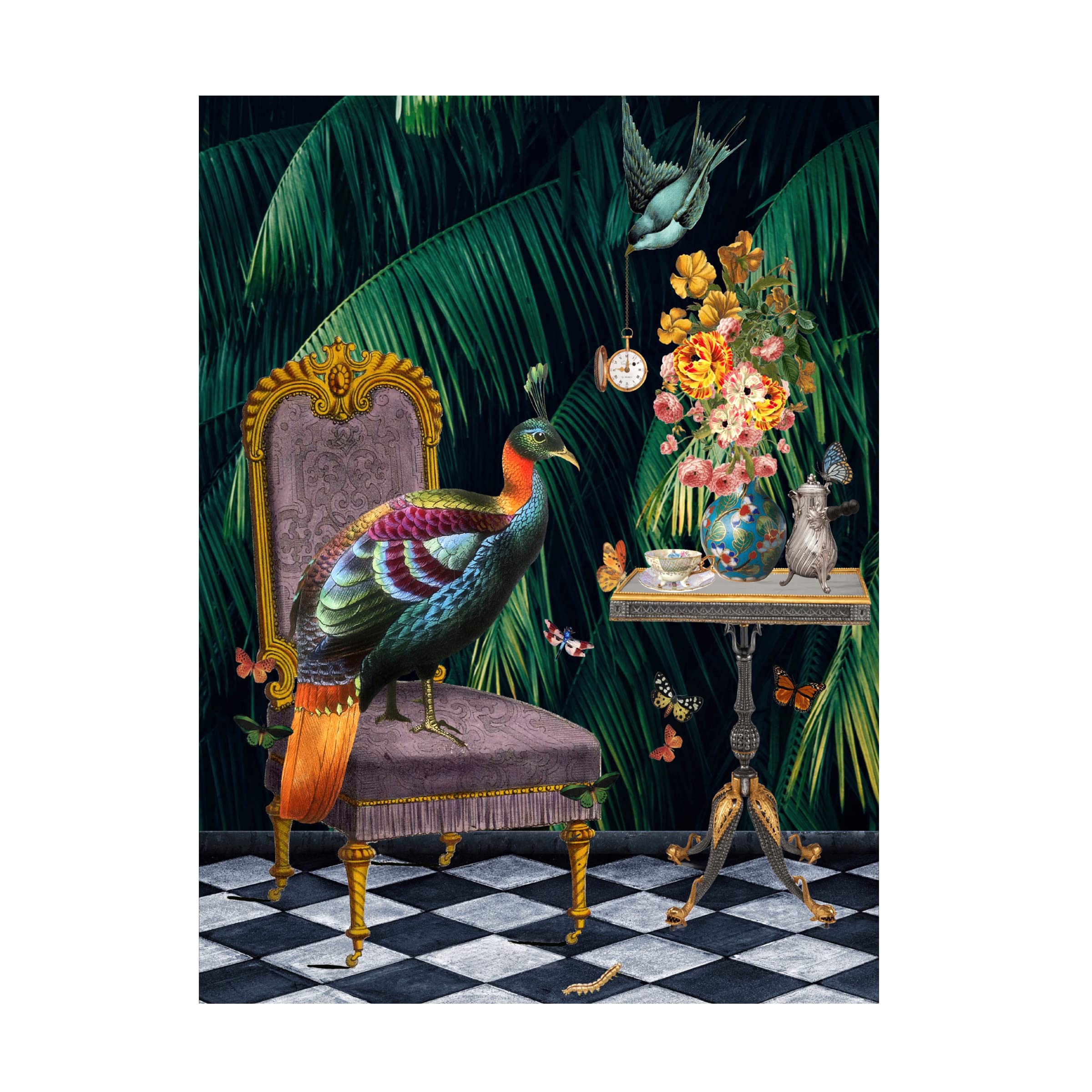 Trademark Fine Art 'Tea Time' Canvas Wall Art Print by Erika C. Brothers - Elegant Home Decor for Living Room, Bedroom & Office
