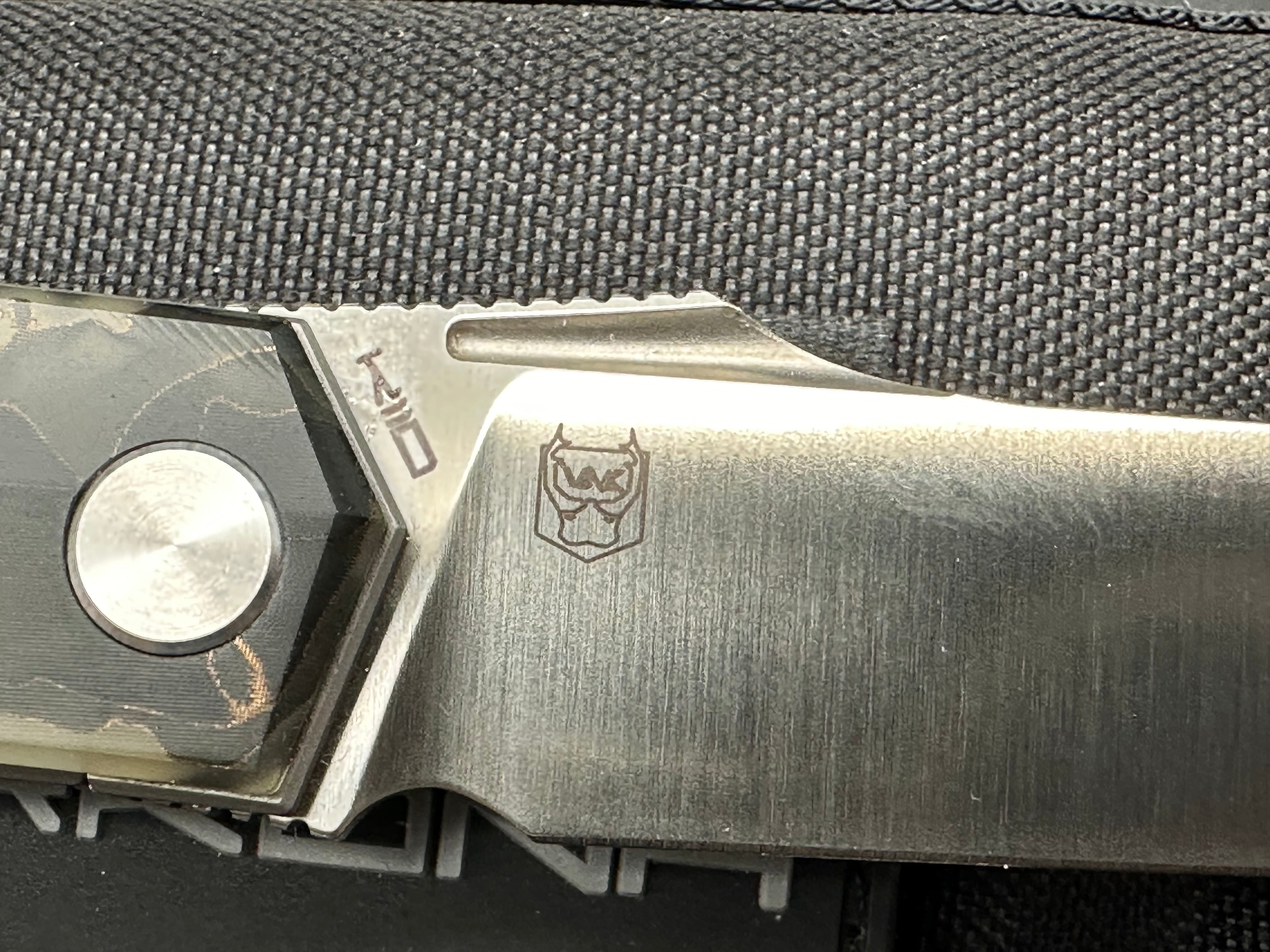 Arkona Geri LE Raffier Wasp Uranium Scales - Premium Pocket Knife for Outdoor Adventures, Camping & Everyday Carry (EDC)