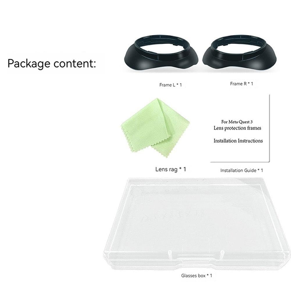 Anti-Scratch Lens Frame for Meta Quest 3 VR Headset - Protective Eyewear Spacer & Scratch Guard for Meta Quest 3 VR Glasses | Perfect for Gaming, VR Experiences & Lens Protection