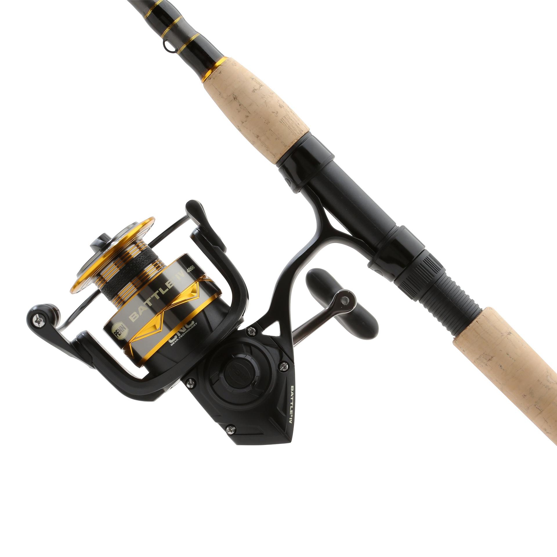 Battle IV Spinning Rod and Reel Combo - Premium Fishing Gear for Freshwater & Saltwater Anglers - Perfect for Bass, Trout, and Walleye Fishing