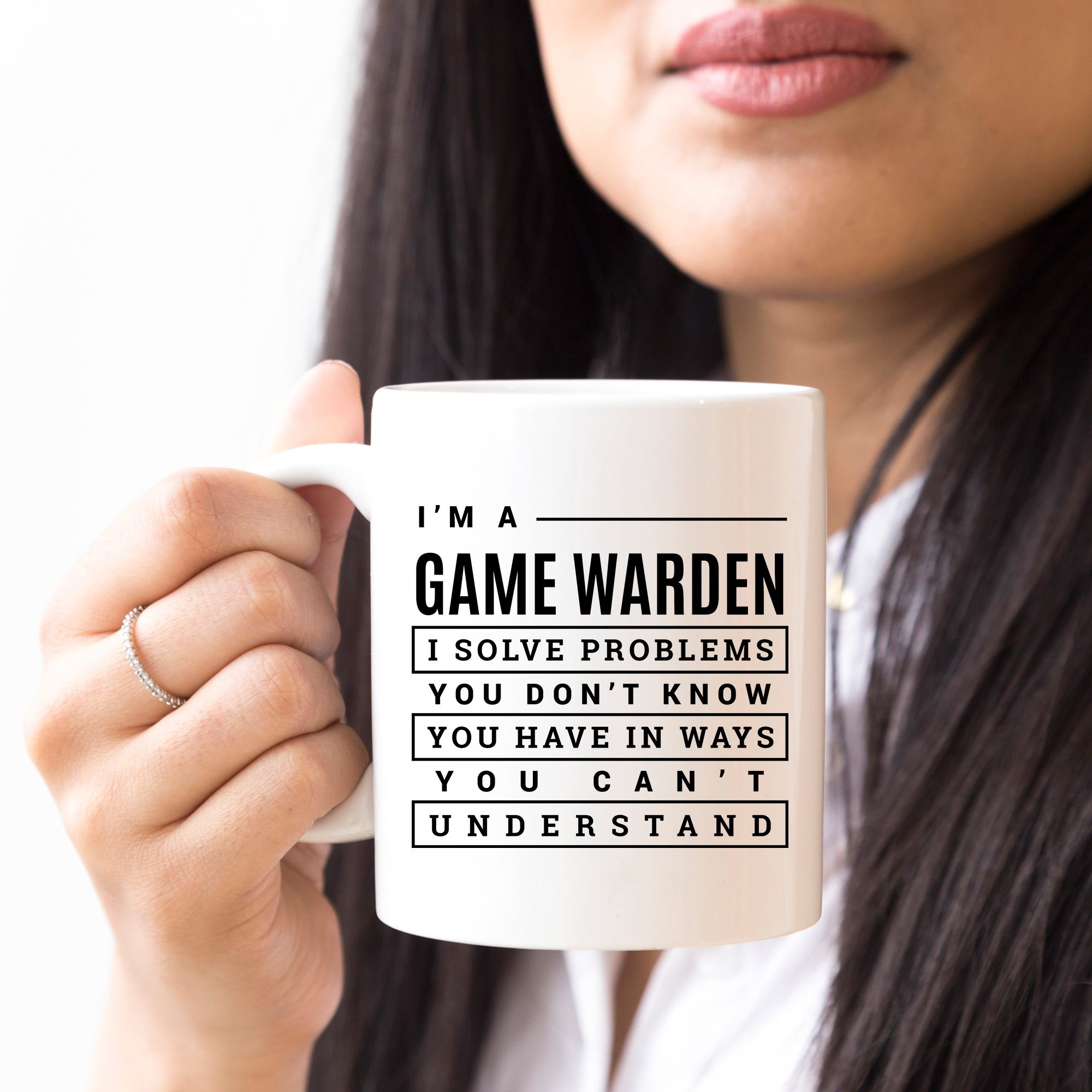 Funny Game Warden Coffee Mug - 11oz Ceramic Cup with Humorous Design - Perfect Gift for Wildlife Officers & Outdoor Enthusiasts - Ideal for Office, Camping & Hunting Trips