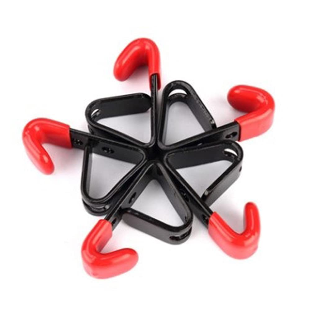 **Vdaxvme Black & Red Heavy Duty Metal U Hooks - 20 Pack Wall Mount Garage Storage Hooks for Organizing Tools, Garden Supplies & Home Use - Perfect for Garage, Shed, Workshop & DIY Projects**