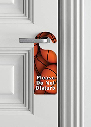 Basketball Do Not Disturb Door Hanger - for Hotels & Offices
