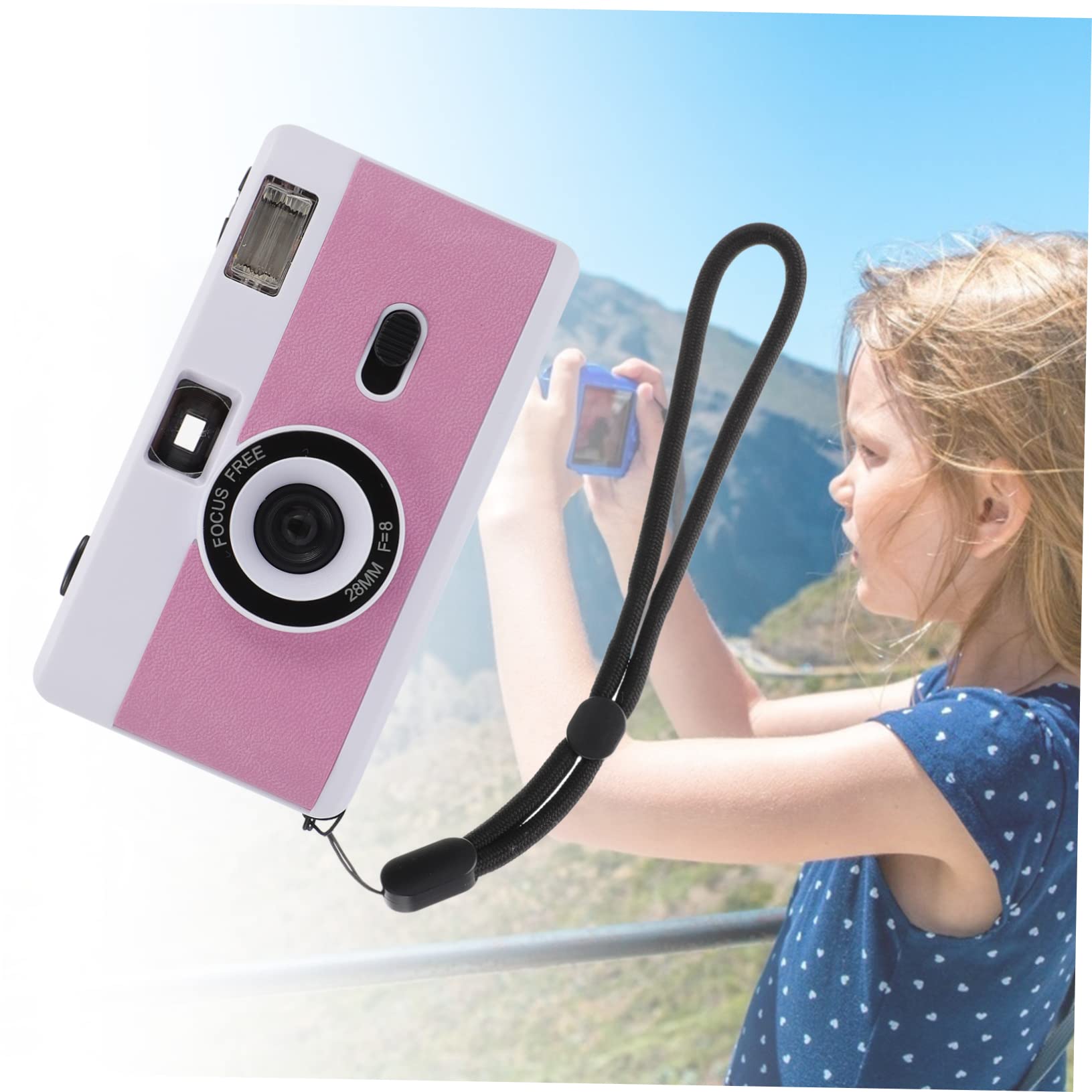 Gadpiparty 6 Pack Retro Film Cameras - Mini Plastic Reusable Cameras with Built-in Flash for Kids, Travel & Vintage Photography | Perfect for Birthday Parties, Travel Souvenirs & Retro-Themed Events