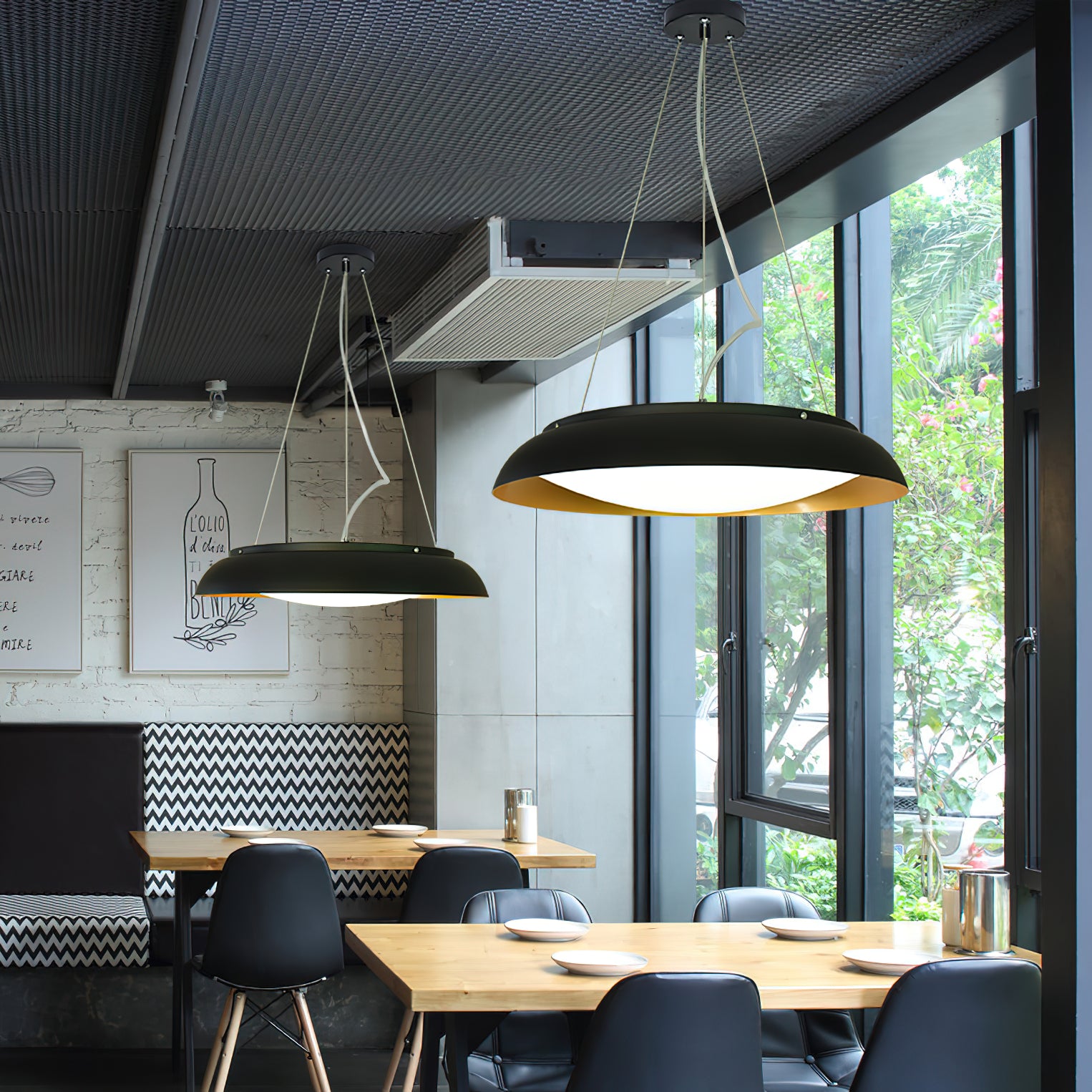Modern Aero Pendant Light - Sleek Minimalist Ceiling Lamp for Kitchen Island, Dining Room & Bedroom | Energy Efficient LED Lighting Fixture