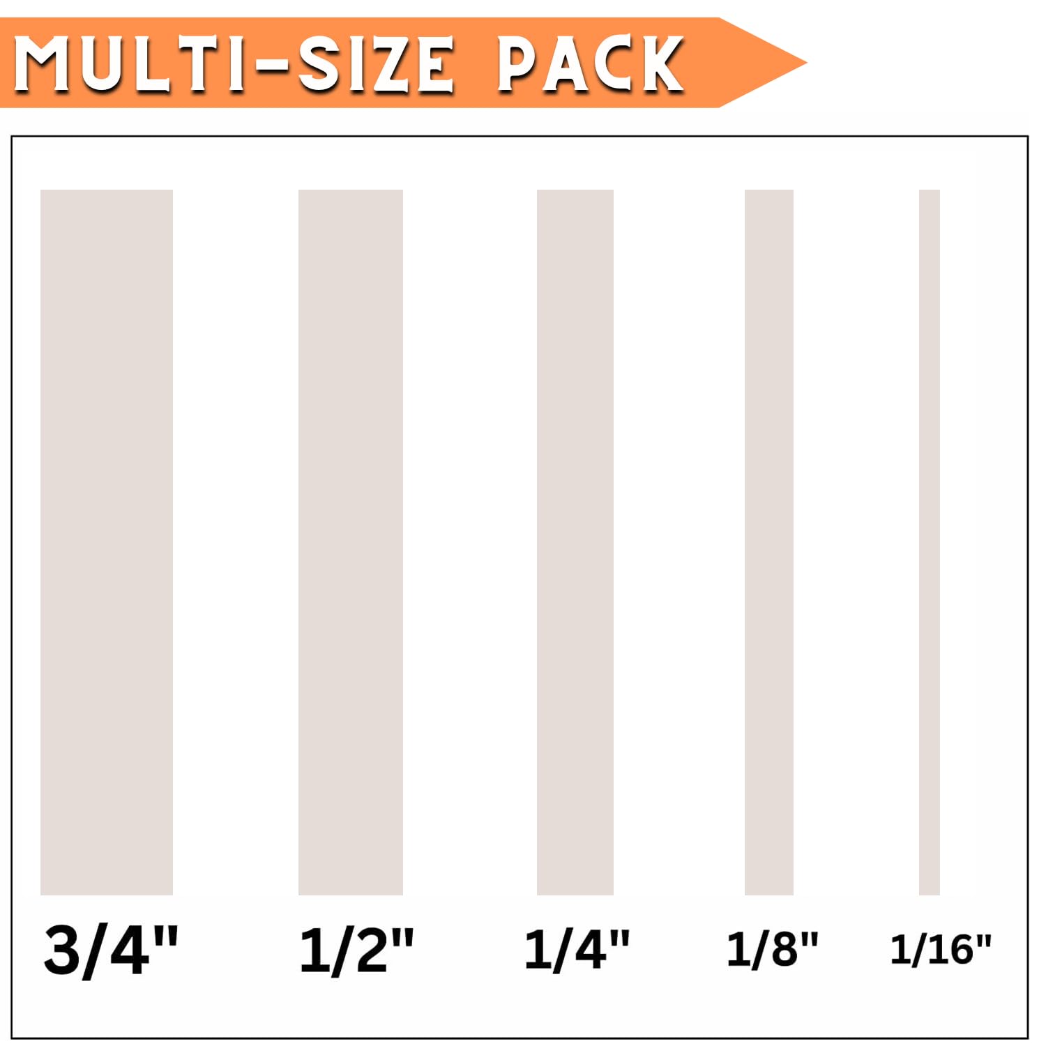 Premium 5-Roll Pinstripe Masking Tape Set (1/16