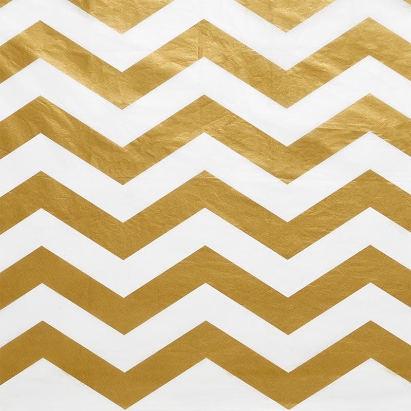 Chevron Gold/White