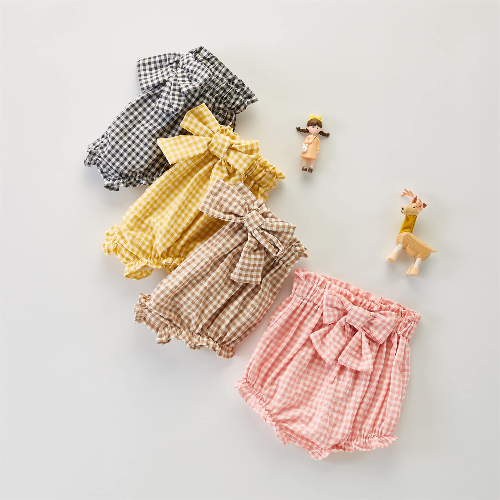 Soft Cotton Newborn Baby Girl Bloomers Diaper Covers with Ruffles - Breathable Underwear Shorts & Pants for Summer Outfits - Perfect for Playtime, Photo Shoots, and Daily Wear