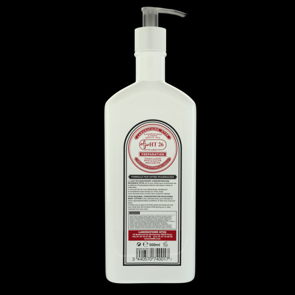 HT26 Skin Brightening Milk - Maximum Strength 500ml for Hyperpigmentation & Dark Spots | Face & Body Lightening Treatment for Even Skin Tone