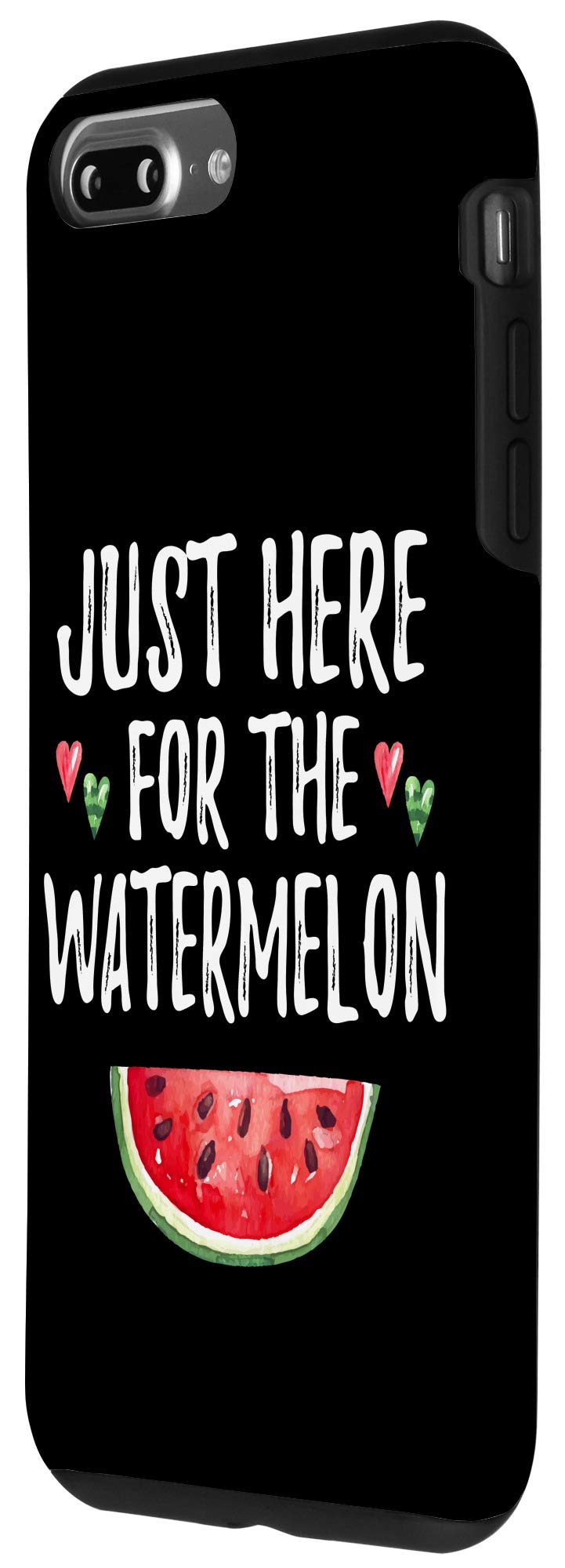 Funny Watermelon iPhone 7 Plus/8 Plus Case - Cute Fruit Lover Phone Cover for Summer Beach Vacation & Outdoor Activities