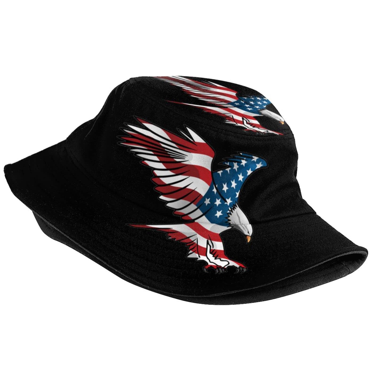 American Flag Bucket Hat - Patriotic Wide Brim Sun Hat for Men & Women | UV Protection Summer Beach Hat for Outdoor Activities, Travel, Festivals and 4th of July Celebrations