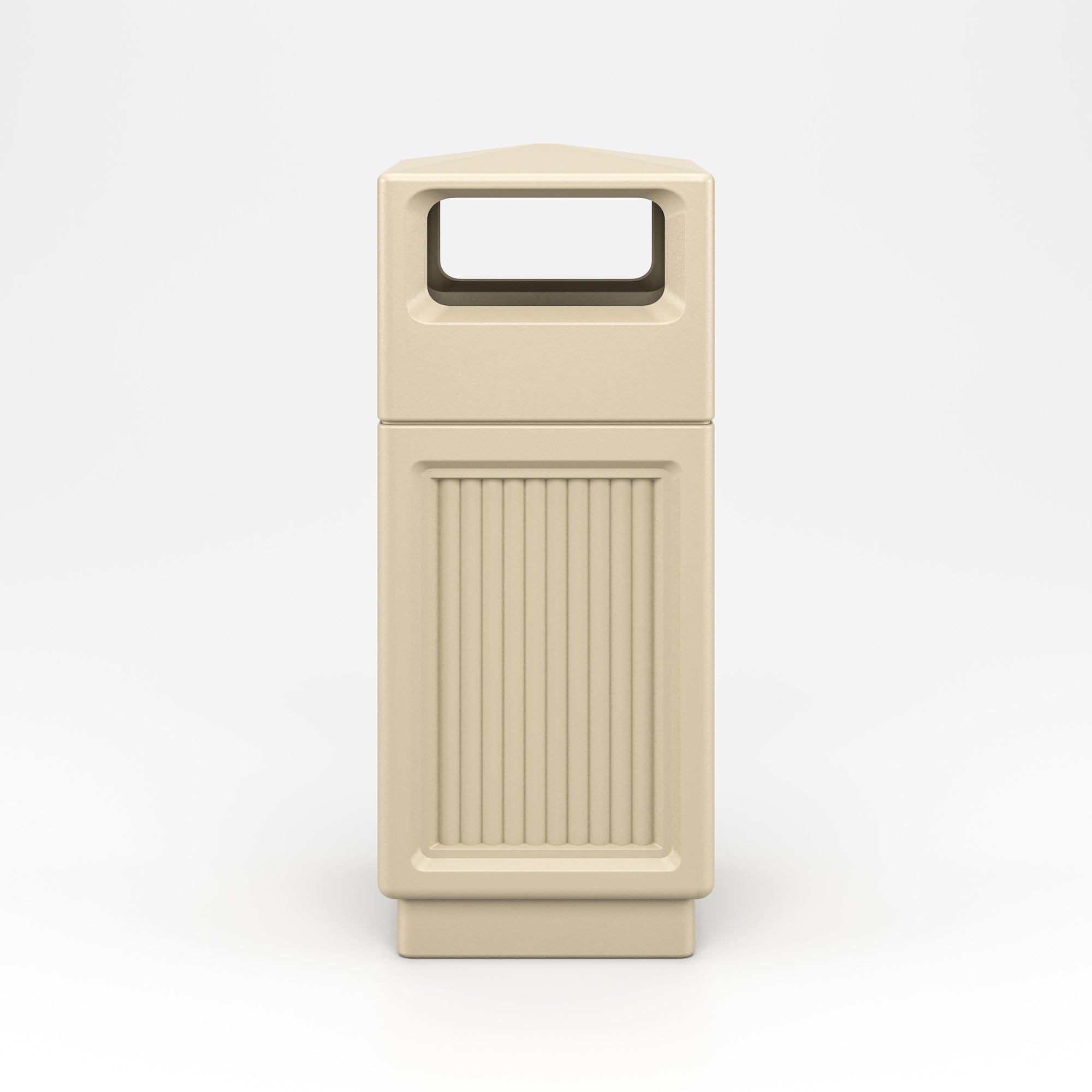 Safco Canmeleon™ 15 Gallon Recessed Panel Trash Can with Side Open - Durable Office Waste Bin for Recycling & Disposal [9478] - Perfect for Offices, Schools & Commercial Spaces
