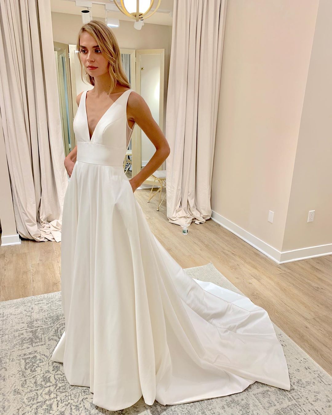 Jenny Yoo Channing Wedding Gown - Elegant A-Line Bridal Dress for Beach & Garden Ceremonies