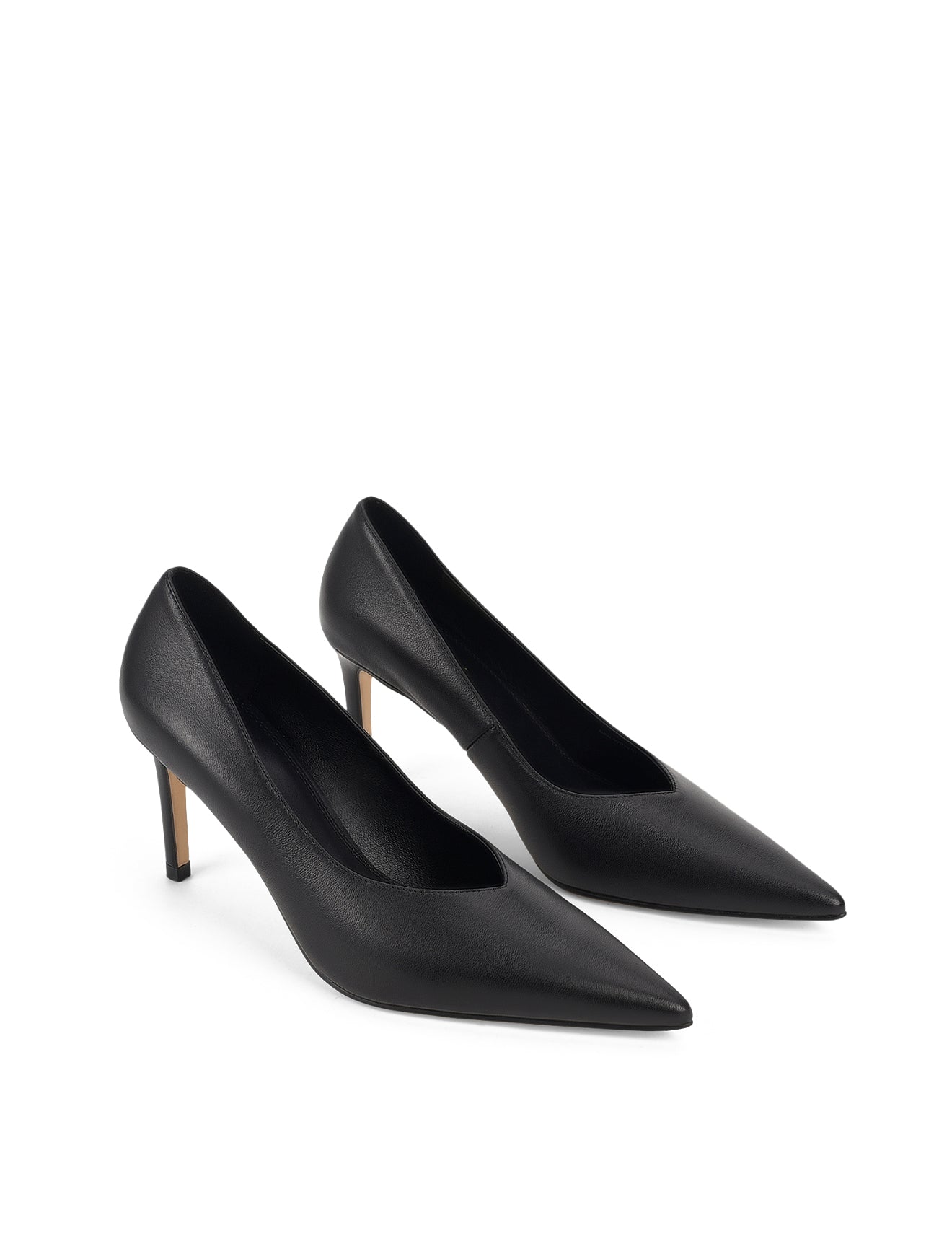 Zulu Full Pumps Black Leather Women's Fashion Shoes - Perfect for Office, Party & Evening Wear