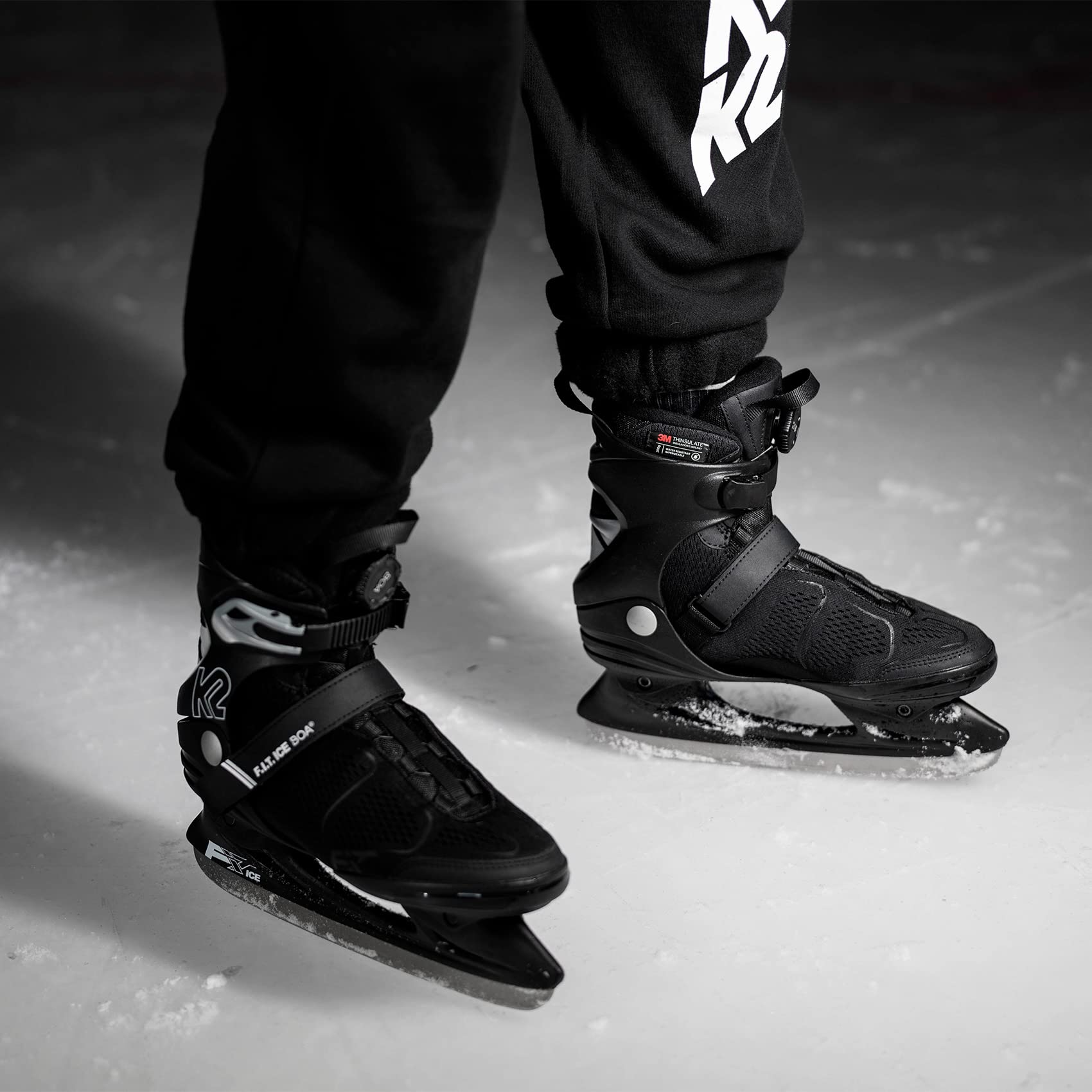 K2 F.I.T. Ice Boa Men's Hockey Skates 2022 - Comfortable Performance Ice Skates for Men with Boa Lacing System - Perfect for Recreational Skating, Hockey Practice & Ice Rink Performance