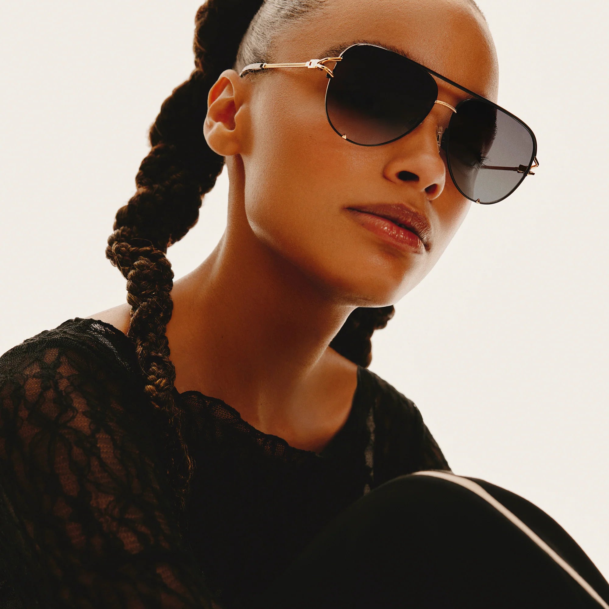Quay High Key Twist Sunglasses - Polarized Cat Eye Sunglasses for Women, UV Protection, Fashionable & Lightweight - Perfect for Beach, Driving & Outdoor Activities