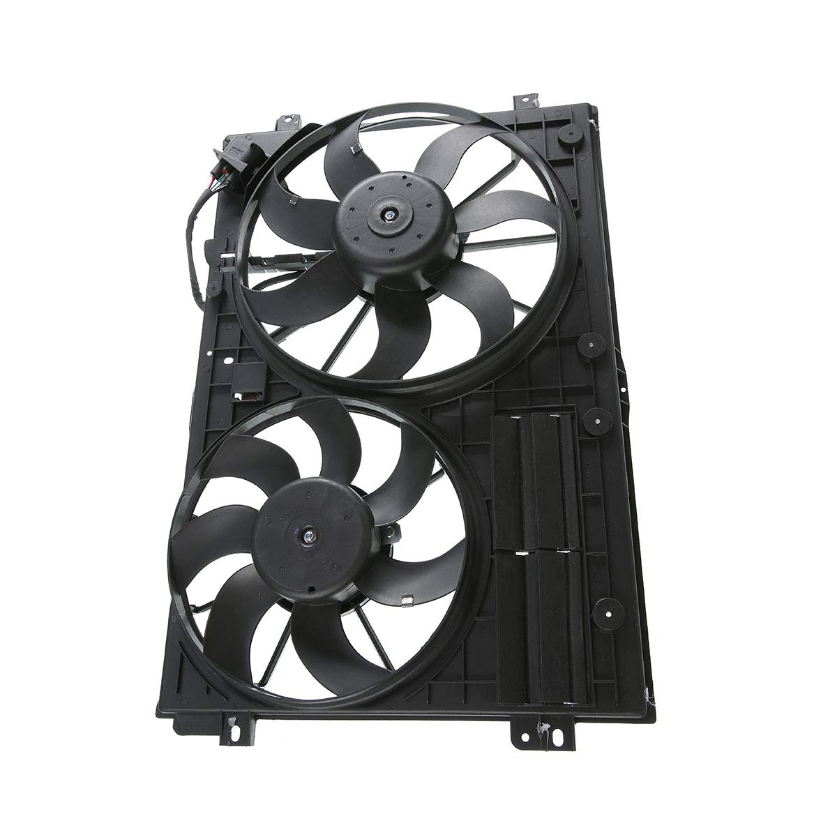 High-Performance Engine Radiator Cooling Fan Assembly for Audi A3 2009-2013, A3 Quattro, TT Quattro & VW Bora, CC, Eos, Golf 2010-2013, GTI, Jetta 2005-2009 - Perfect for Summer Driving & Overheating Protection