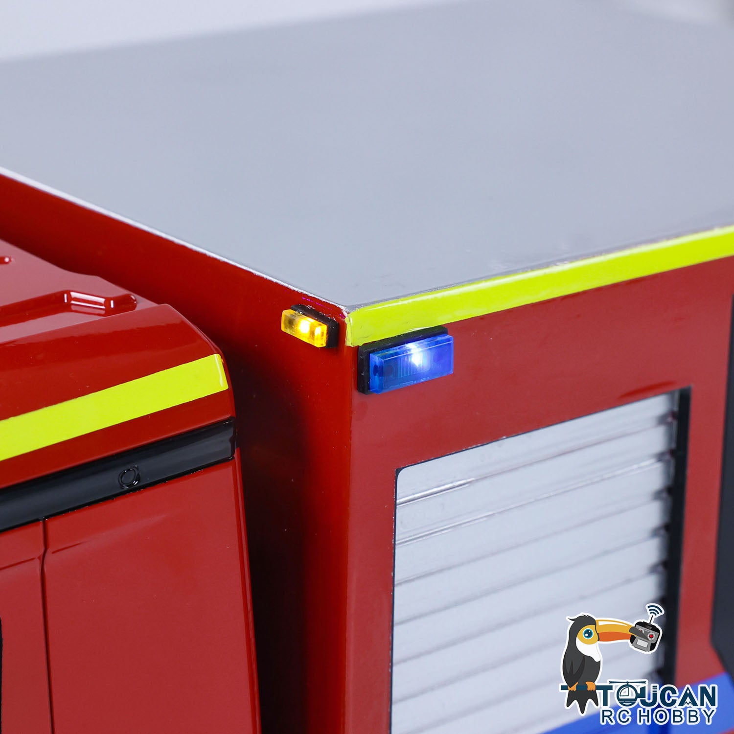 1/14 Scale 8x4 RC Fire Truck with Remote Control, Sprinkler System, Realistic Sounds & Painted Body - DIY Assembled Firefighting Toy for Kids & Adults - Perfect for Emergency Simulation & Playtime Scenarios