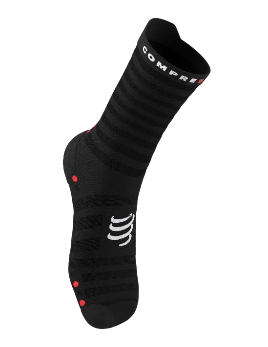 Compressport Unisex Pro Racing Socks v4.0 - Ultralight Running Socks for Men & Women - High Performance Athletic Socks for Marathon, Triathlon & Training - Black/Red