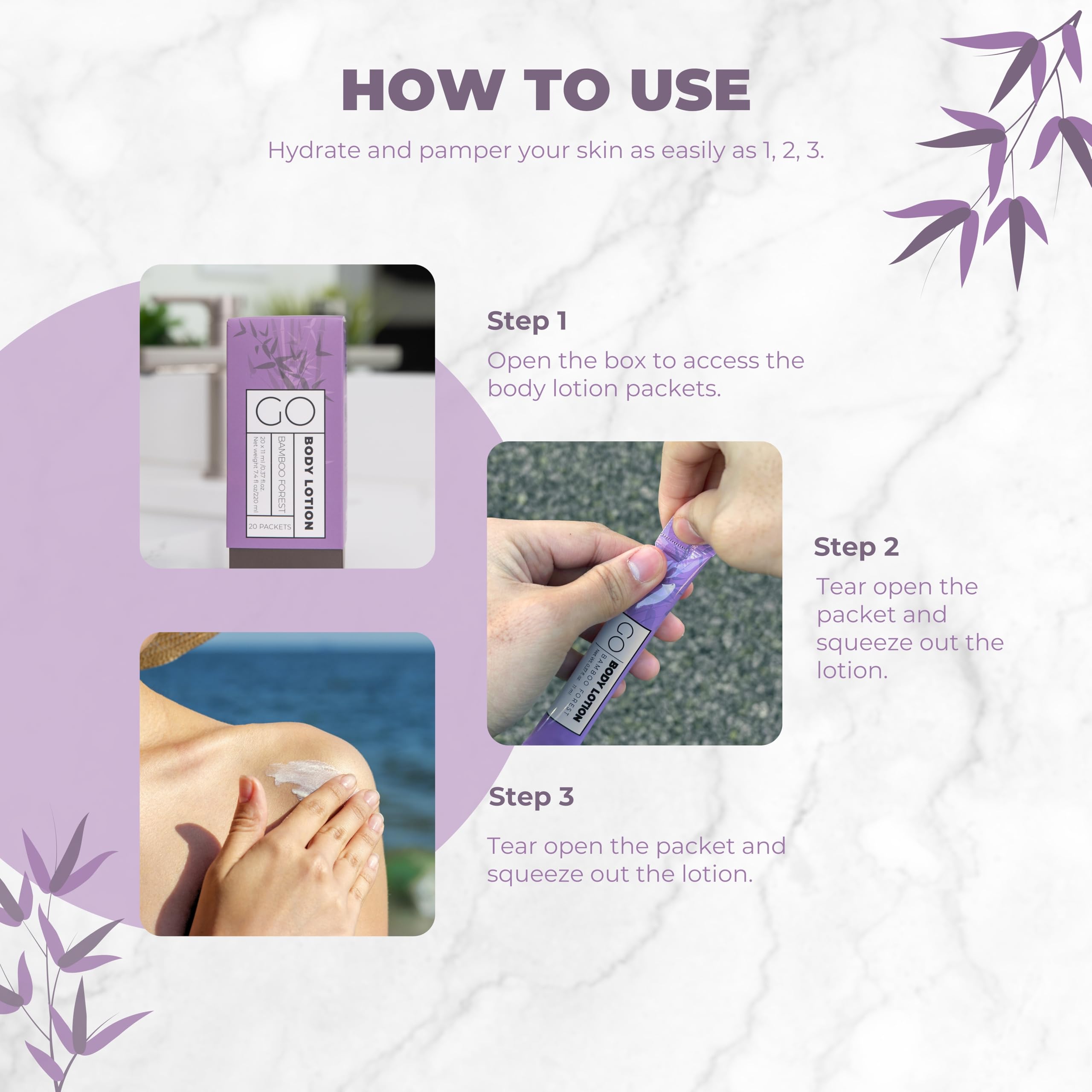 **GO Essentials Travel Lotion Packets – Single Use Moisturizing Body & Hand Lotion for Dry Skin – Travel Size Toiletries & Bulk Lotion Packets – Perfect for Women’s Gift Sets, Homeless Donations, Airplane Travel & On-the-Go Hydration**