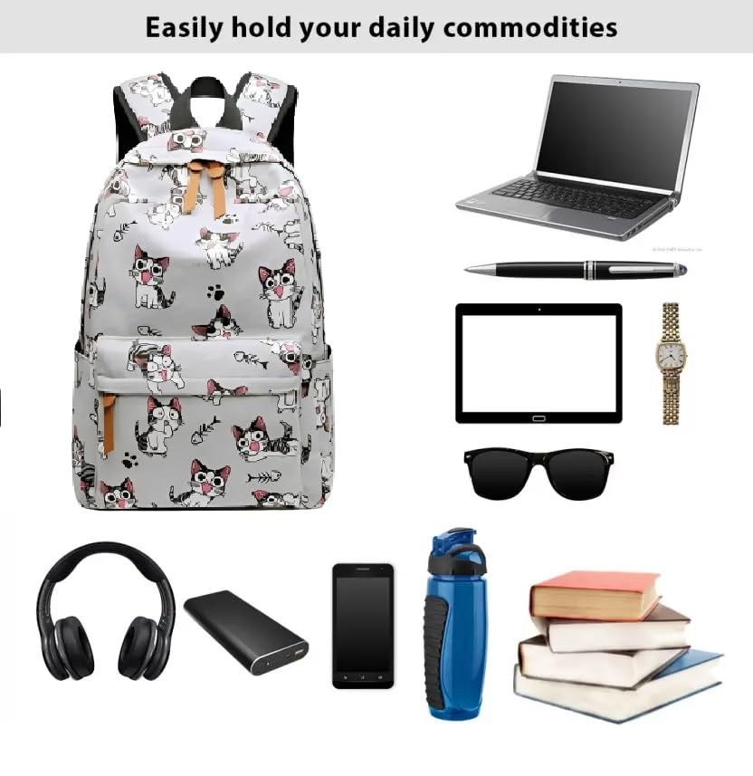 Waterproof Lightweight School Backpack for College High School Students - Casual Travel Daypack Rucksack for Men Women Boys Girls Teens (Black) - Perfect for Daily Commute, Campus Life & Weekend Trips