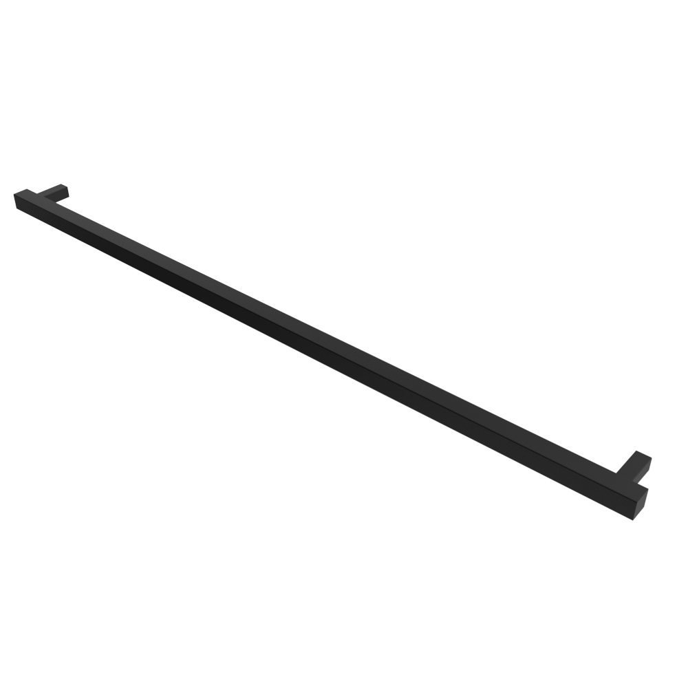 Amba Modello i Square 59 Hardwired Single Bar Towel Warmer - 59W x 1.5H - Premium Bathroom Heated Towel Rack for Spa, Luxury Home & Hotel Use
