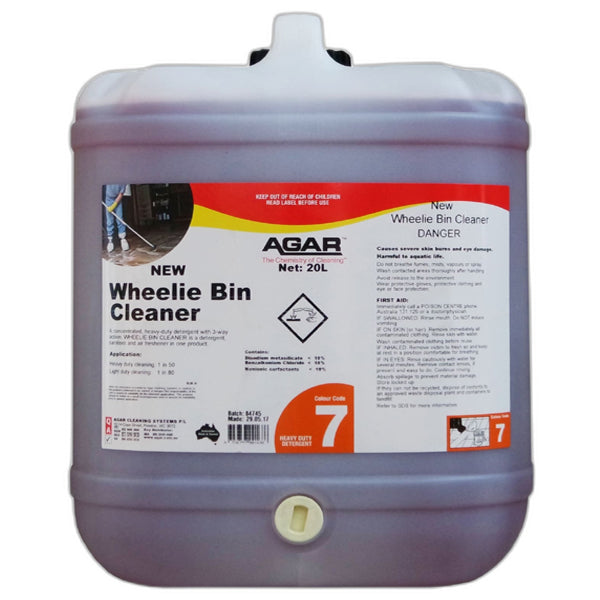 Agar Wheelie Bin Cleaner – Powerful Trash Can Sanitizer & Deodorizer for Outdoor Garbage Bins, Home & Commercial Use