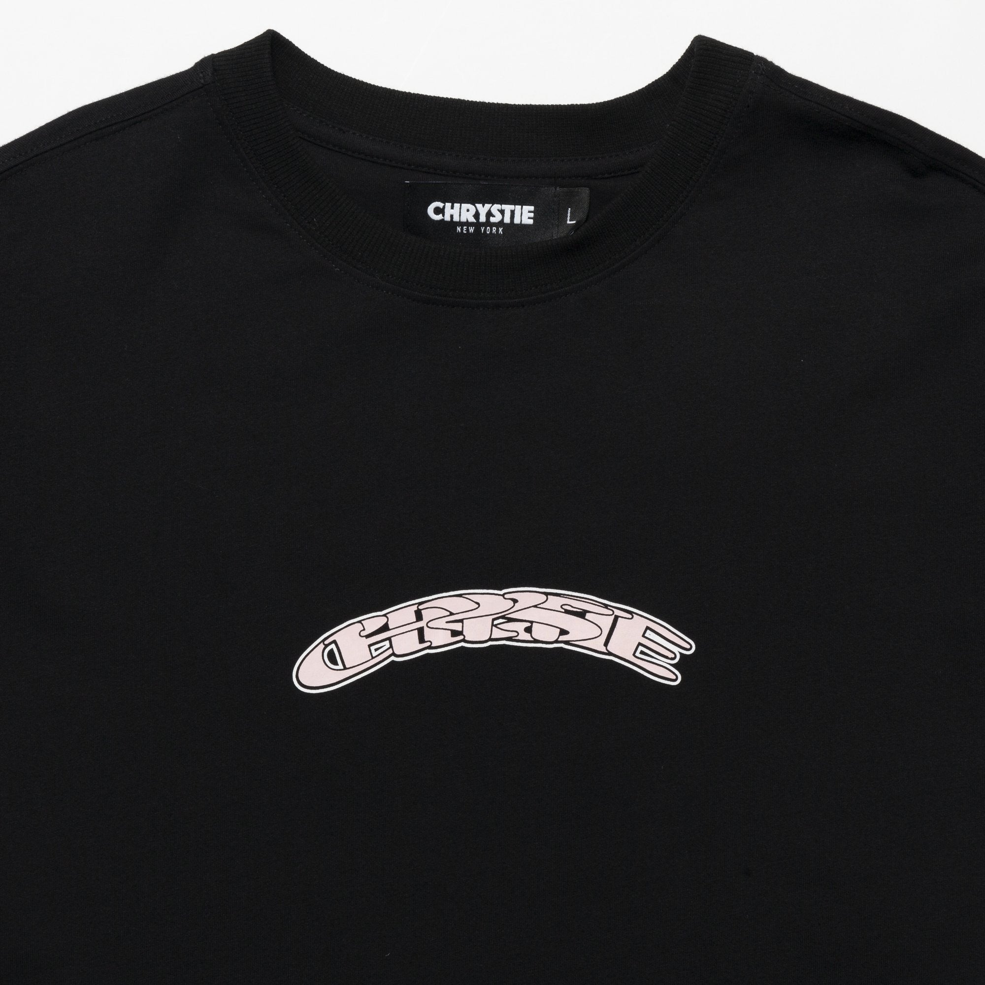 Chrystie NYC x Soho Warriors SWFC Twisted Logo Black T-Shirt | Trendy Graphic Tee for Streetwear & Casual Outfits