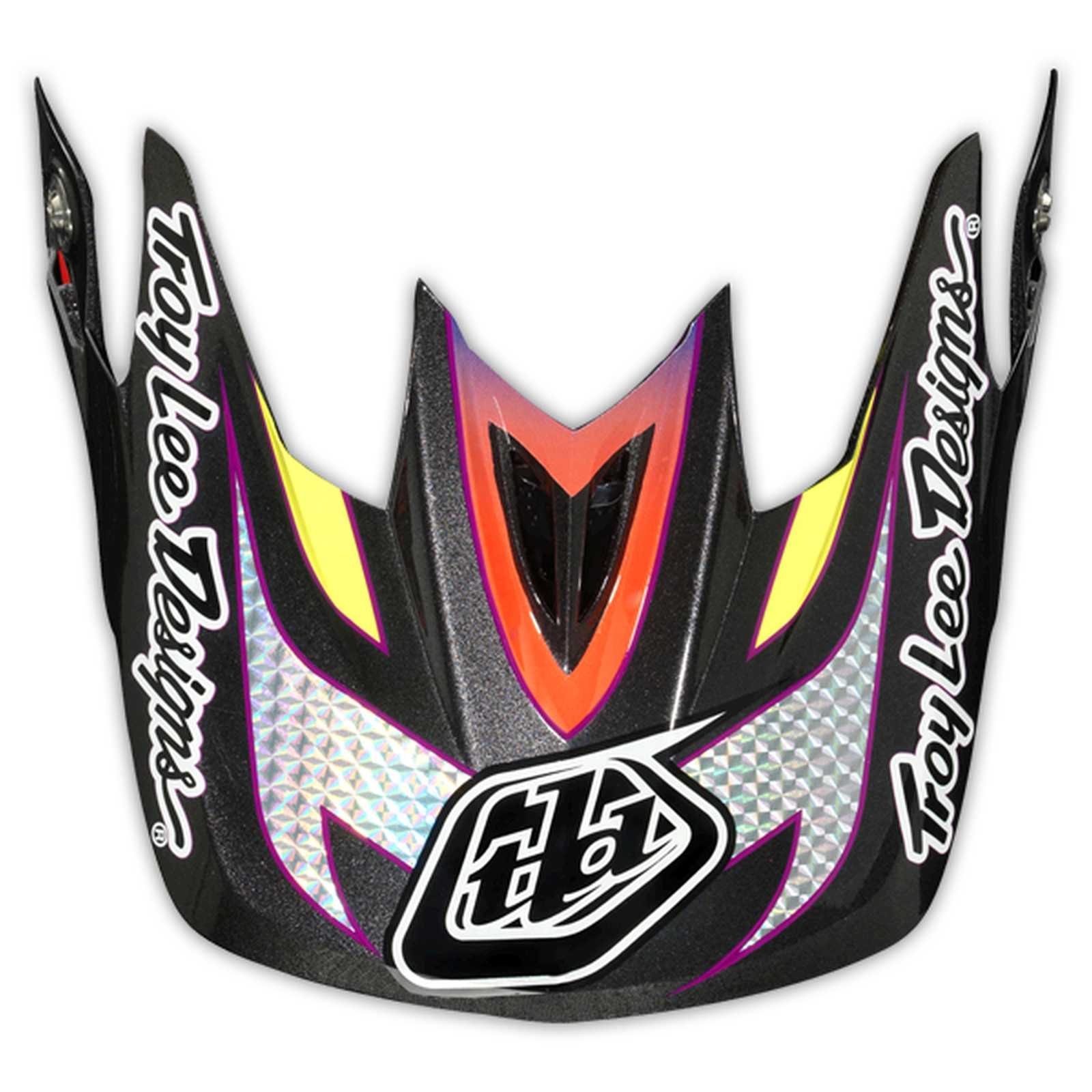 Troy Lee Designs D3 Thunder Visor - Premium Off-Road Motorcycle Helmet Accessory for MX, Enduro & Dirt Biking - Enhanced Visibility & Protection