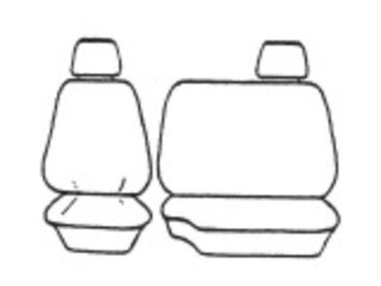 Custom Fit Canvas Seat Covers for Ford Ranger PX XL & Mazda BT-50 Single Cab (2011-2015) - Durable Charcoal Gray CHTMRG0608 - Perfect for Off-Roading, Work Trucks & Outdoor Adventures