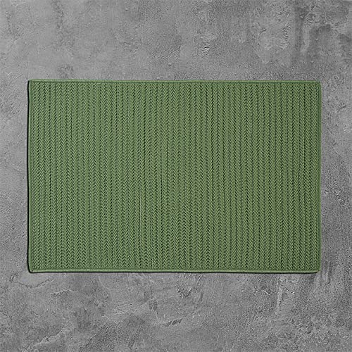 Colonial Mills Simply Home Solid Area Rug 3x3 Moss Green - Soft & Durable Indoor Rug for Living Room, Bedroom, or Office