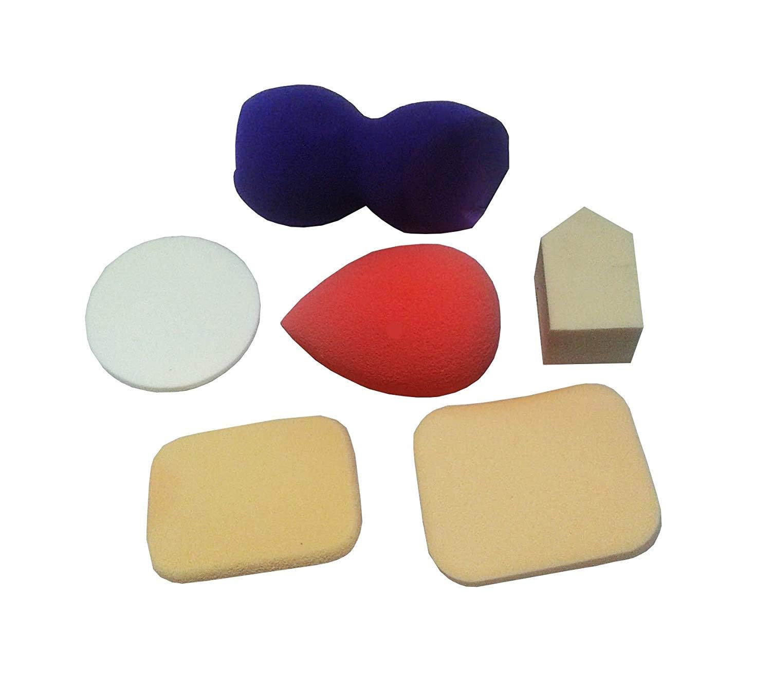 Hanumex® 6-Piece Soft Makeup Sponge Set - Premium Foundation Blending Sponges for Flawless Cosmetic Application | Perfect for Liquid, Cream & Powder Makeup | Ideal for Professional Artists & Everyday Beauty Routine
