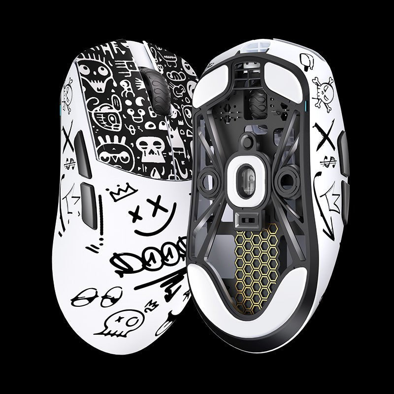 LAMZU MAYA DOODLE Wireless Gaming Mouse - Lightweight Ergonomic Design for PC, Mac, Laptop - Perfect for FPS, MOBA, eSports & Office Work