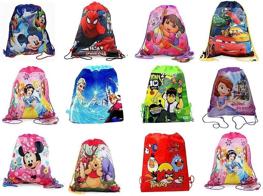 Royal Birthday Party Favors for Kids - 6 Pack Premium Haversack Bags - Perfect for Birthday Return Gifts, School Events & Party Giveaways