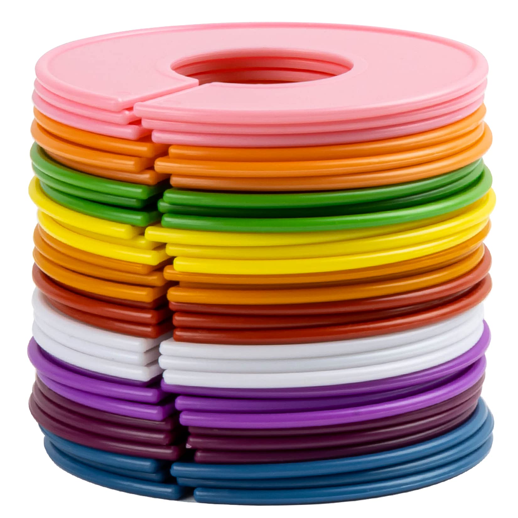 30PCS Closet Dividers & Clothes Organizers for Kids - 10 Assorted Colors, Hanger Markers & Size Dividers - Perfect for Nursery, Kids Room & School Uniform Organization