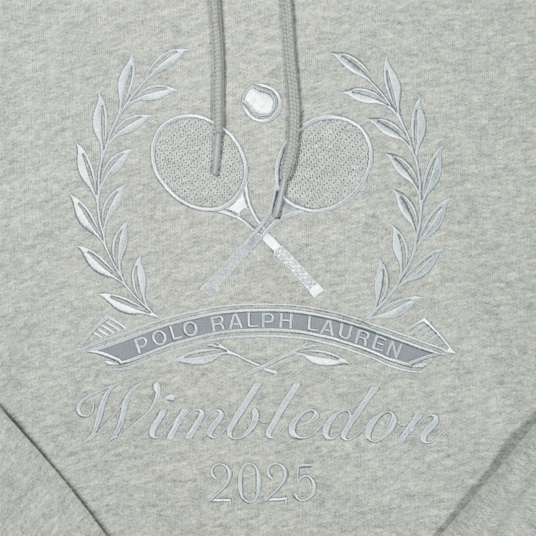 Wimbledon 2025 Grey Heather Pullover Sweater - Official Tennis Fan Apparel for Men & Women - Perfect for Grand Slam Matches & Casual Wear