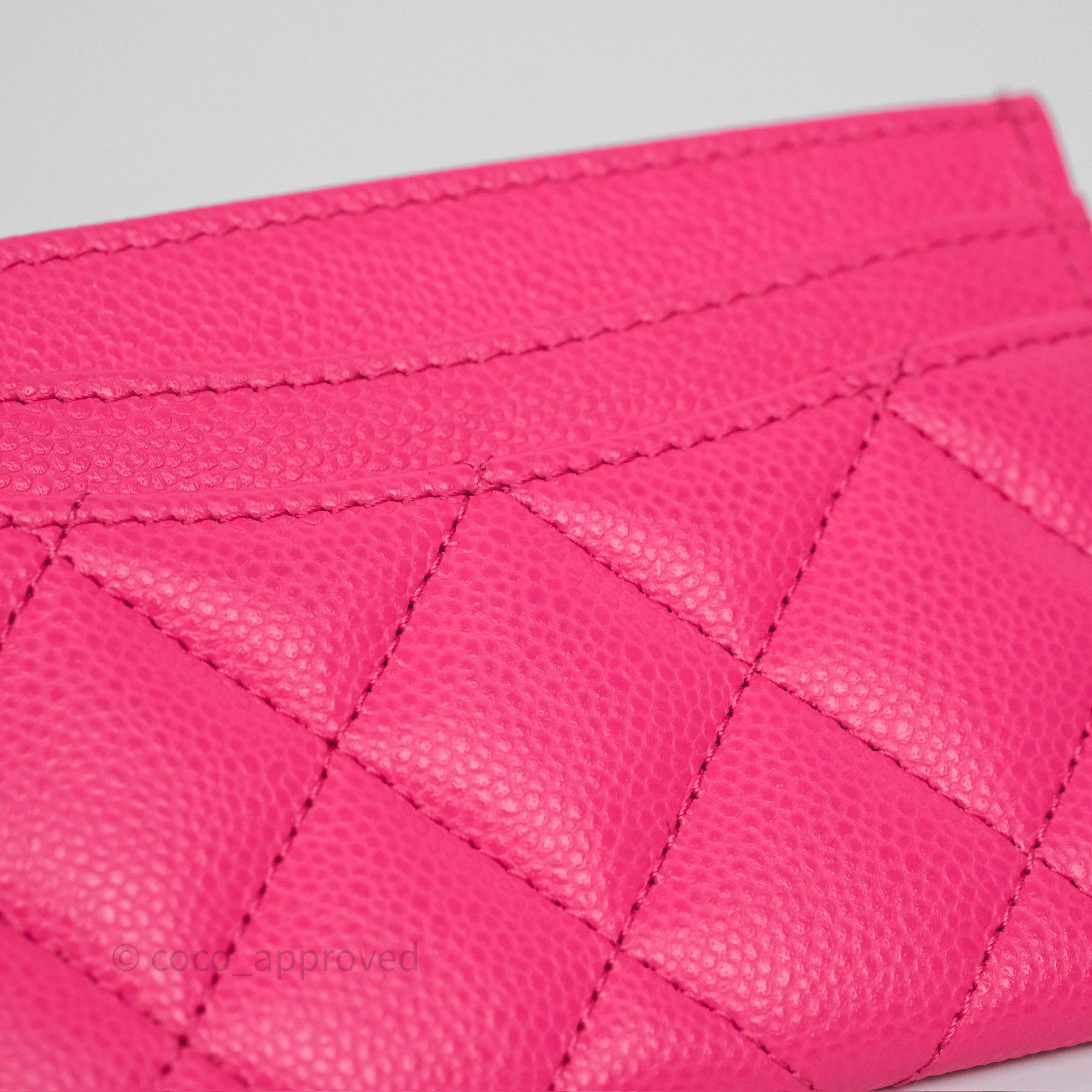 Chanel Classic Flap Card Holder in Pink Caviar Leather with Gold Hardware - Luxury Compact Wallet for Everyday Use & Gift Giving