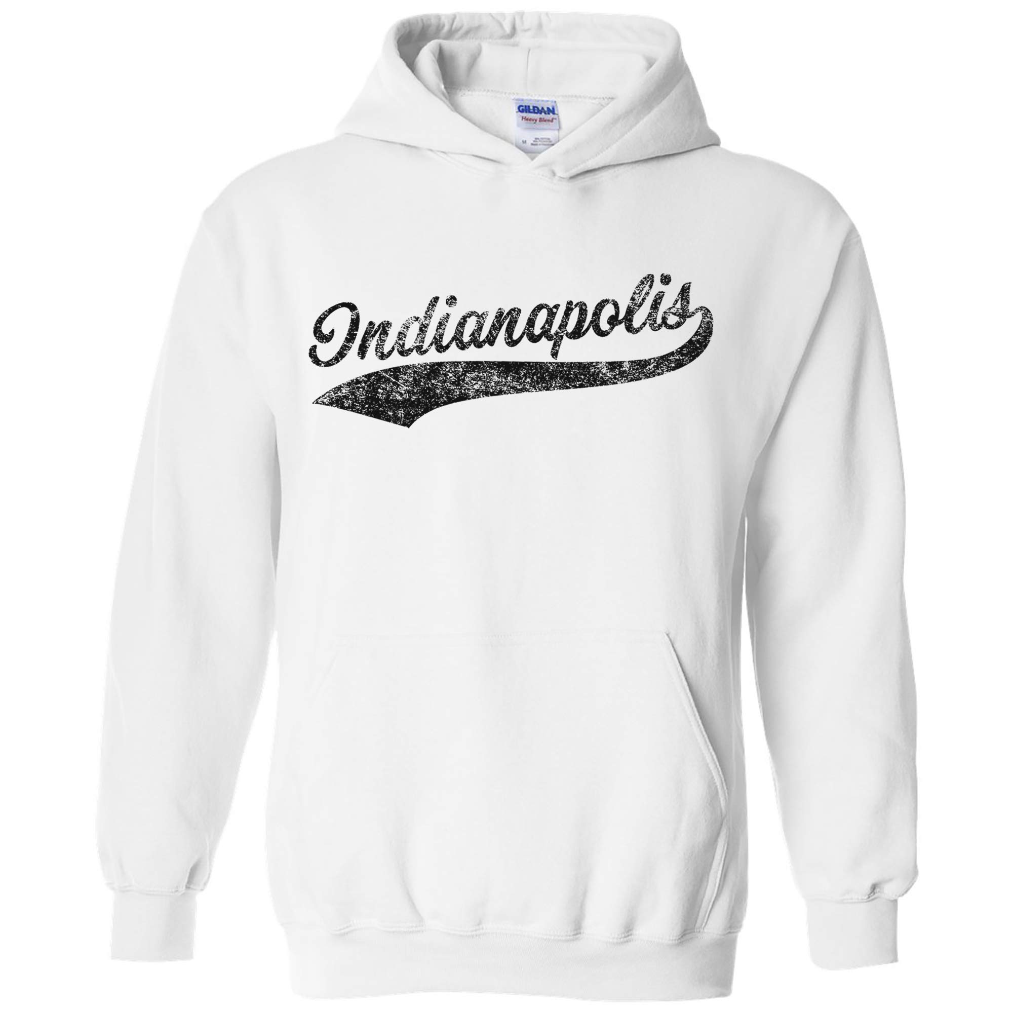 UGP Campus Apparel Hometown Baseball Script Hoodie - Soft Cotton Pitcher Pullover for Men & Women - Perfect for Game Day, School Spirit & Casual Wear