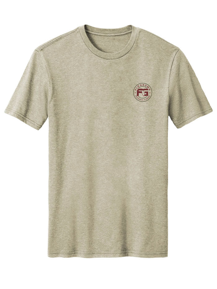 FloGrown FGM 1794 Authentic Men's T-Shirt - Soft Cotton Tan Tee for Casual Wear & Everyday Comfort | Perfect for Street Style, Weekend Outfits and Layering