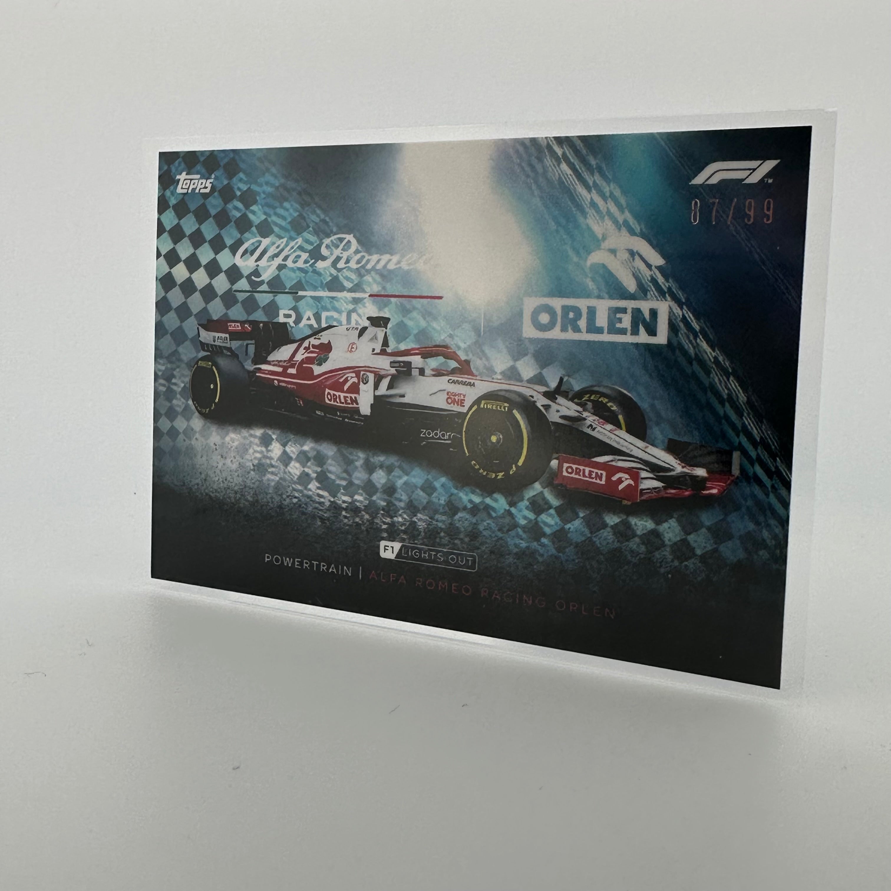 Alfa Romeo Racing Orlen 87/99 Powertrain Blue Parallel - Limited Edition F1 Collectible for Motorsport Fans & Model Car Enthusiasts - Perfect for Display, Gifts, and Racing Memorabilia Collections