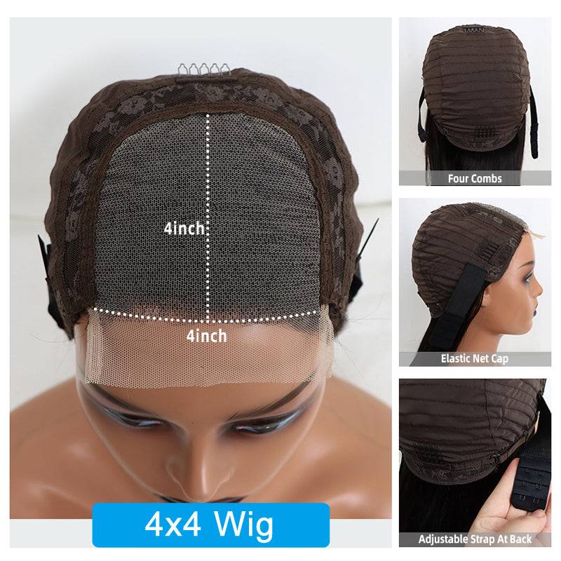12A Super Grade Eullair Double Drawn Human Hair Wigs - Bone Straight HD Lace Frontal Wig for Women | Natural Look for Daily Wear, Parties & Special Occasions