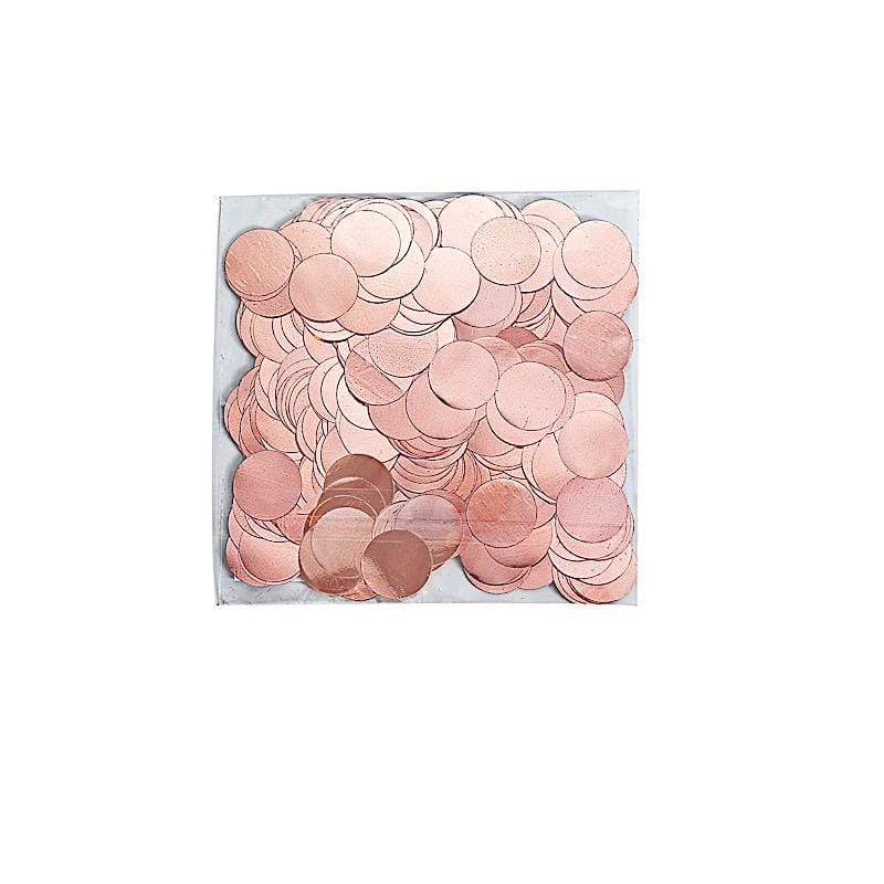 18g Round Metallic Balloon Confetti Dots - Rose Gold Party Decorations for Weddings, Baby Showers & Birthday Celebrations
