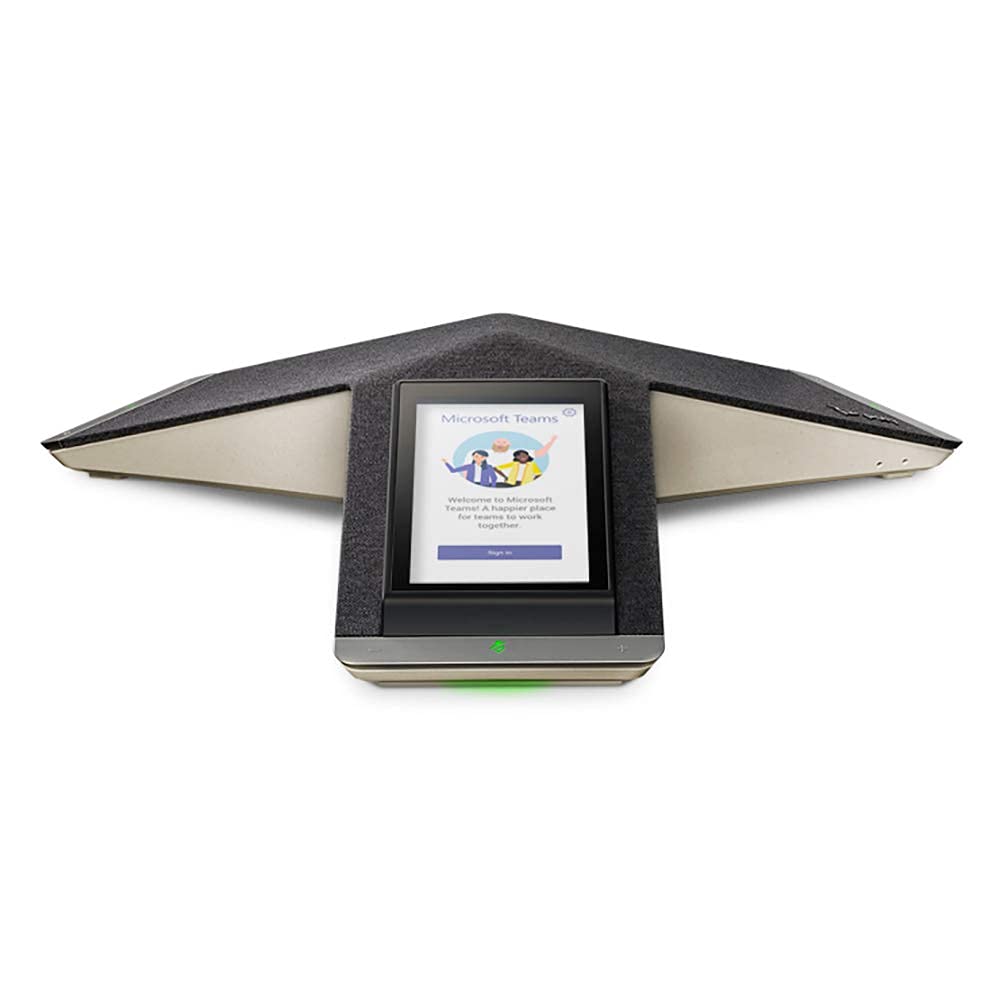 Poly Trio C60 IP Conference Phone for Microsoft Teams & Skype for Business - Certified Refurbished with Built-in Wi-Fi, UCC/Mobility/VOIP (2200-86240-019) | Ideal for Office Meetings, Remote Work & Business Conferencing